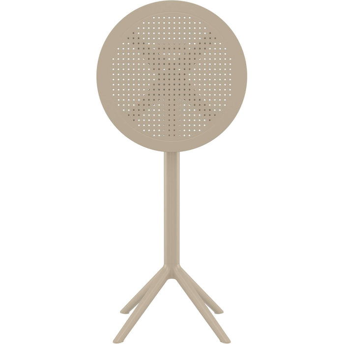 Siesta Sky Folding BAR Table 60 Round - Taupe