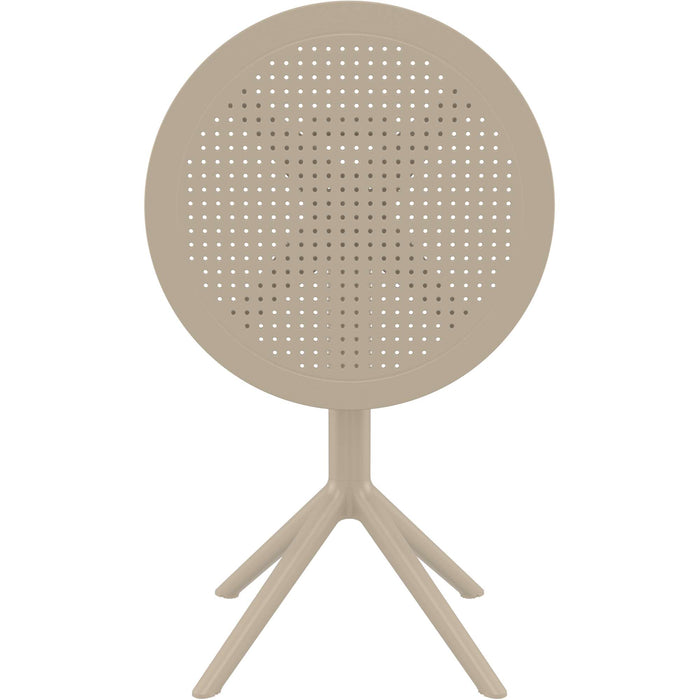 Siesta Sky Folding Table 60 Round - Taupe