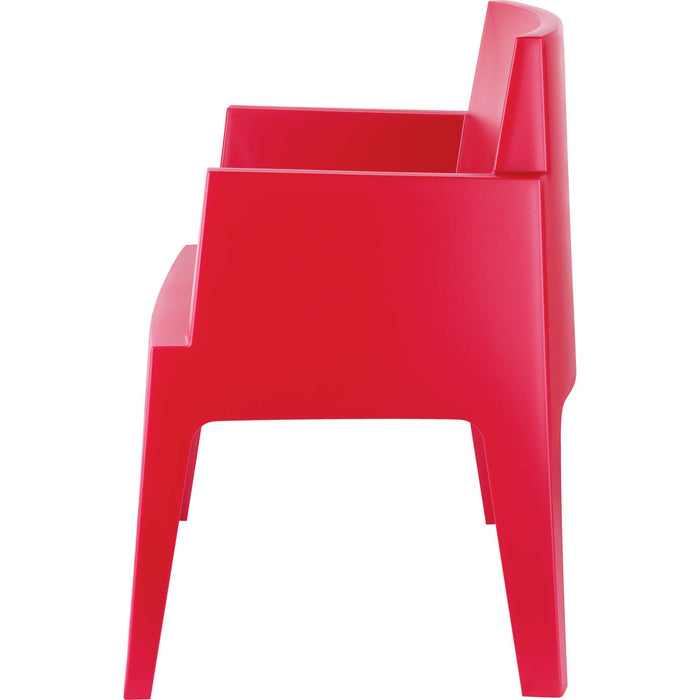 Siesta Box Arm Chair - Red