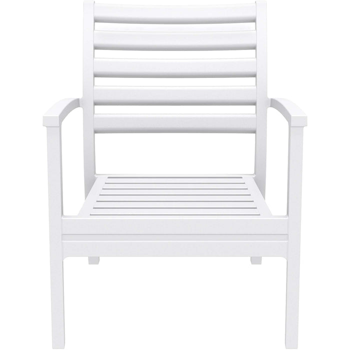 Siesta Artemis XL Arm Chair - White with White Seat and Back Cushion