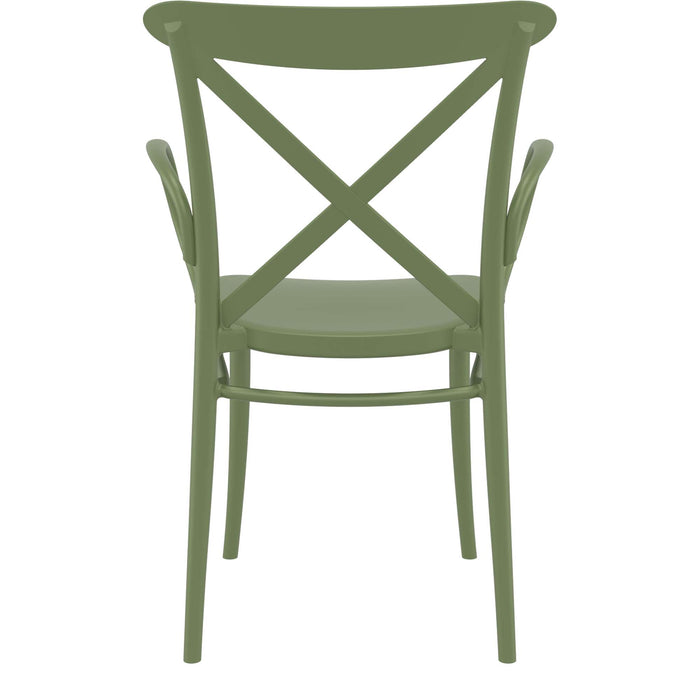 Siesta Cross XL Arm Chair - Olive Green