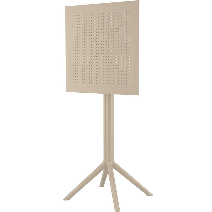 Siesta Sky Folding BAR Table 60 Square - Taupe