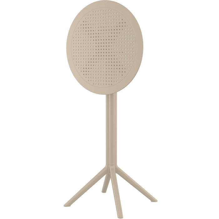 Siesta Sky Folding BAR Table 60 Round - Taupe
