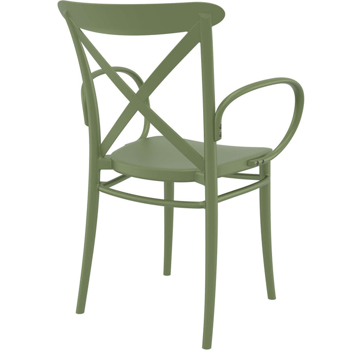 Siesta Cross XL Arm Chair - Olive Green