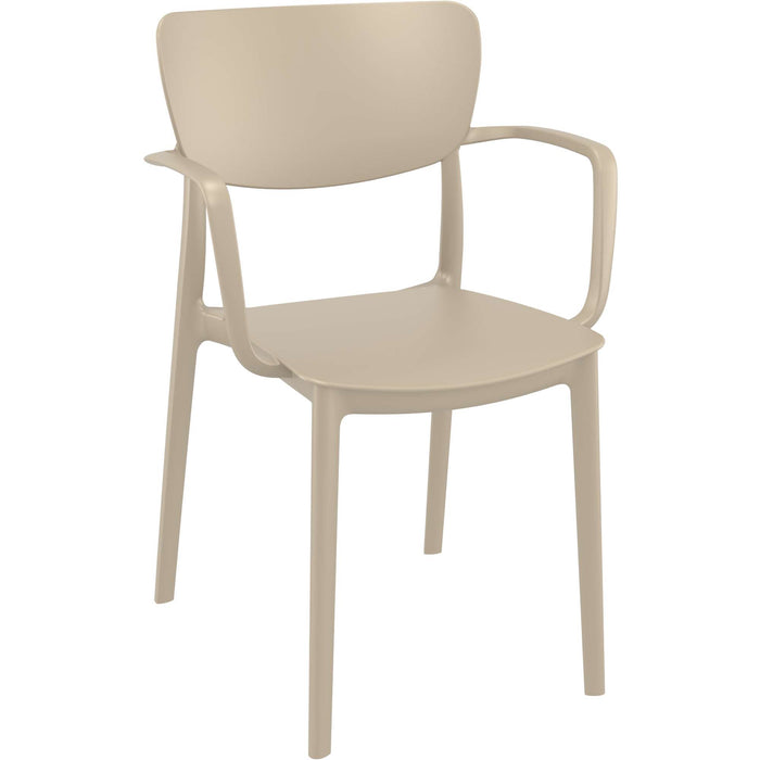 Siesta Lisa Arm Chair - Taupe