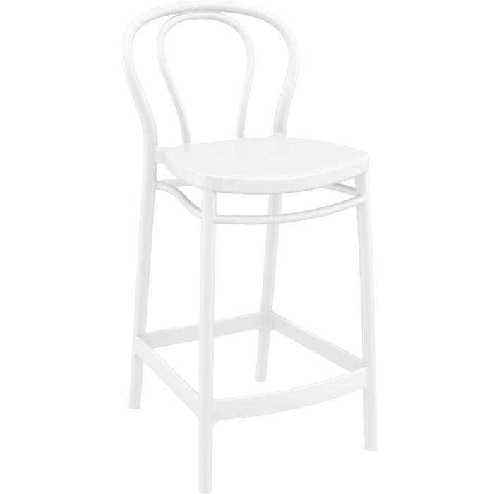 Siesta Victor Bar Stool 65cm (Counter Height) - White