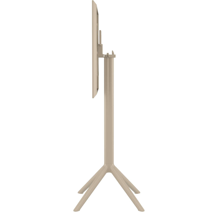 Siesta Sky Folding BAR Table 60 Square - Taupe