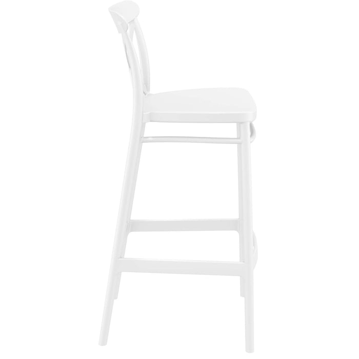 Siesta Cross Bar Stool 75cm (Dry Bar Height) - White