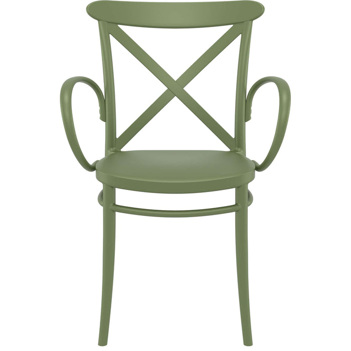 Siesta Cross XL Arm Chair - Olive Green