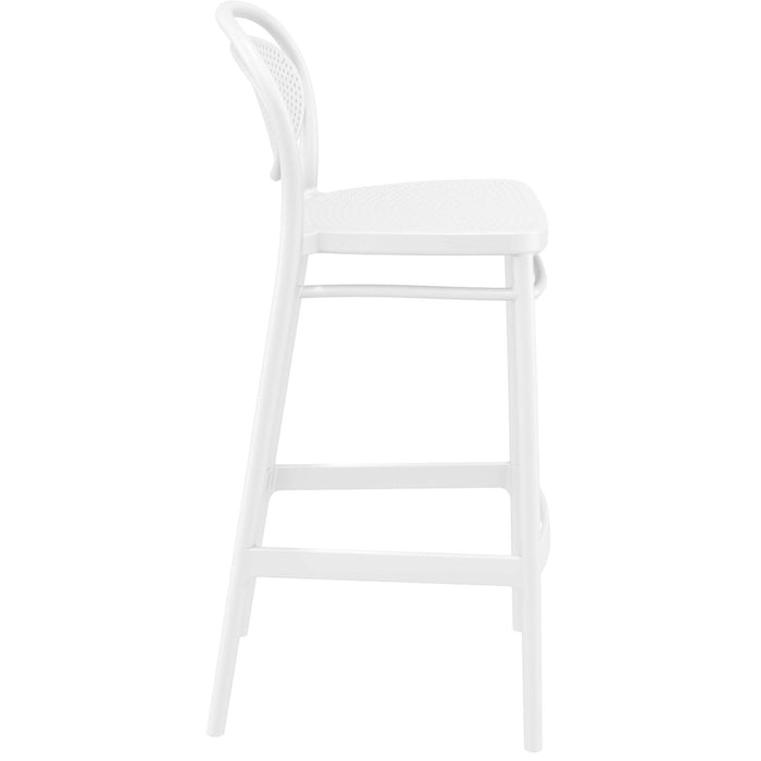 Siesta Marcel Bar Stool 75cm (Dry Bar Height) - White
