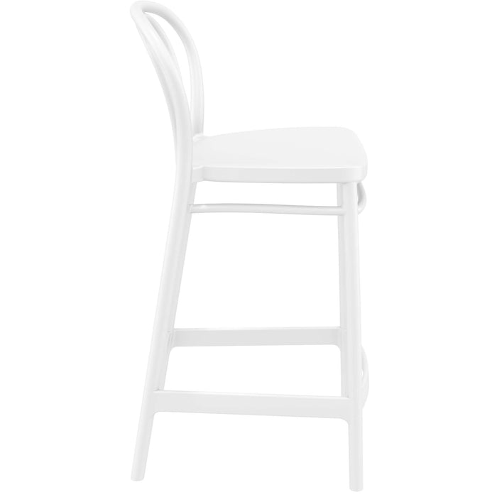 Siesta Victor Bar Stool 65cm (Counter Height) - White