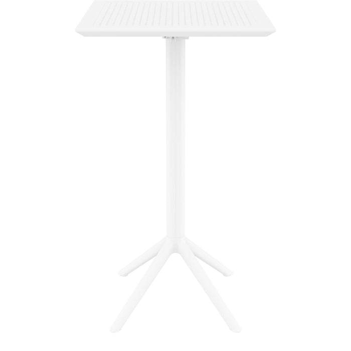 Siesta Sky Folding BAR Table 60 Square - White