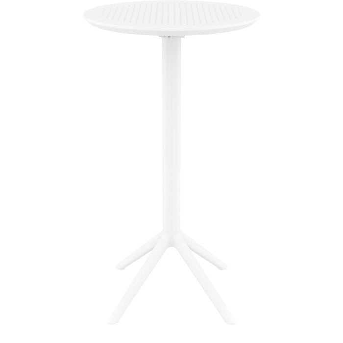 Siesta Sky Folding BAR Table 60 Round - White