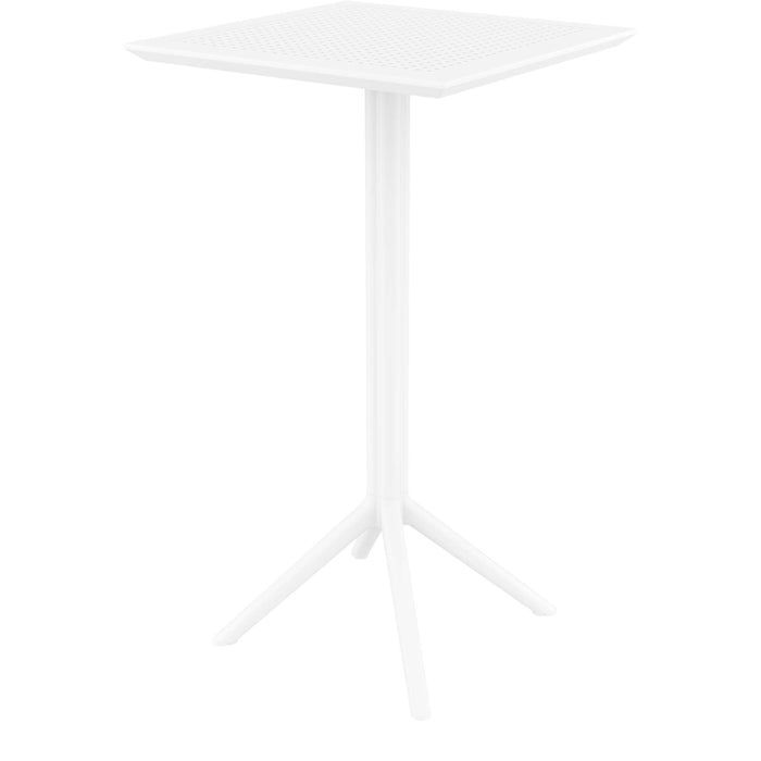 Siesta Sky Folding BAR Table 60 Square - White