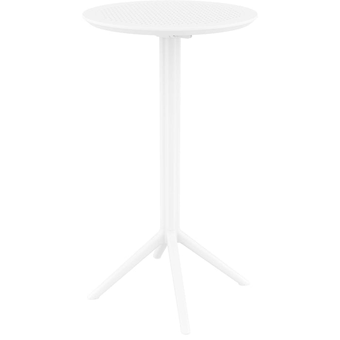 Siesta Sky Folding BAR Table 60 Round - White
