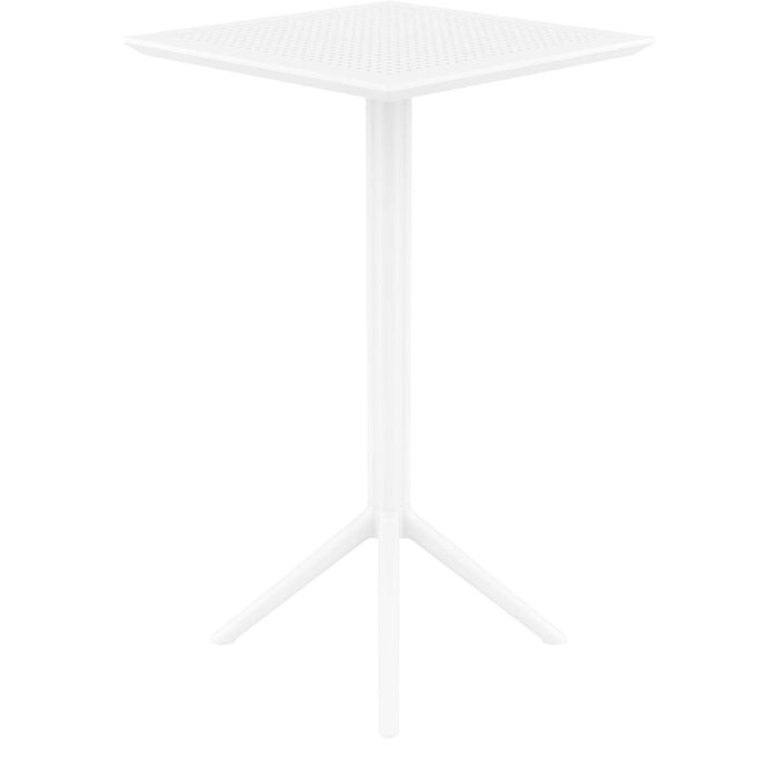 Siesta Sky Folding BAR Table 60 Square - White