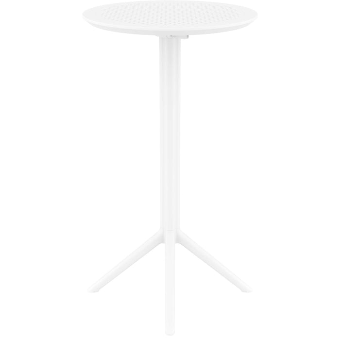 Siesta Sky Folding BAR Table 60 Round - White