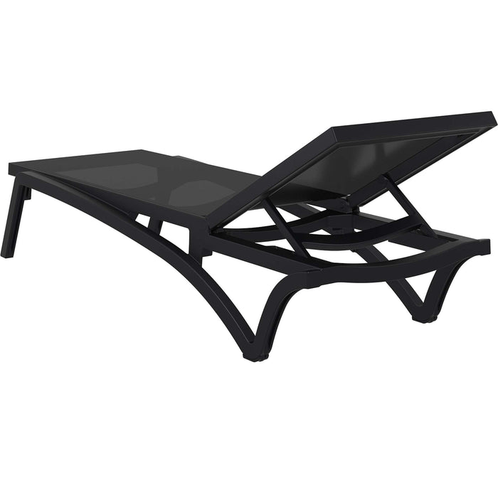 Siesta Pacific Sun Lounger - Black/Black