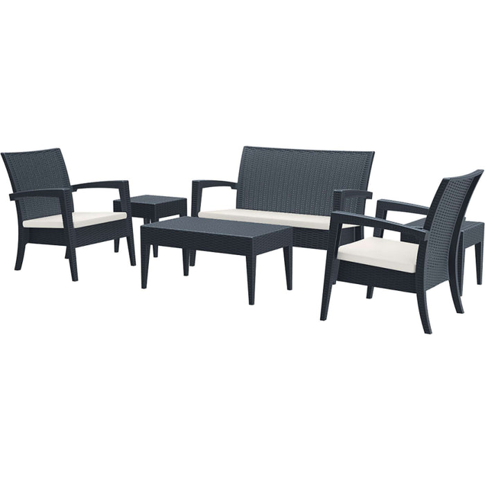 Siesta Miami (Tequila) Lounge Set - Chocolate - No cushions