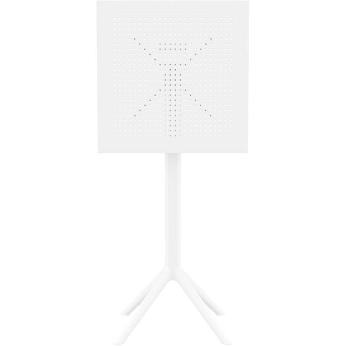 Siesta Sky Folding BAR Table 60 Square - White