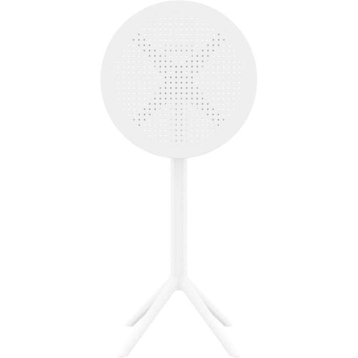 Siesta Sky Folding BAR Table 60 Round - White
