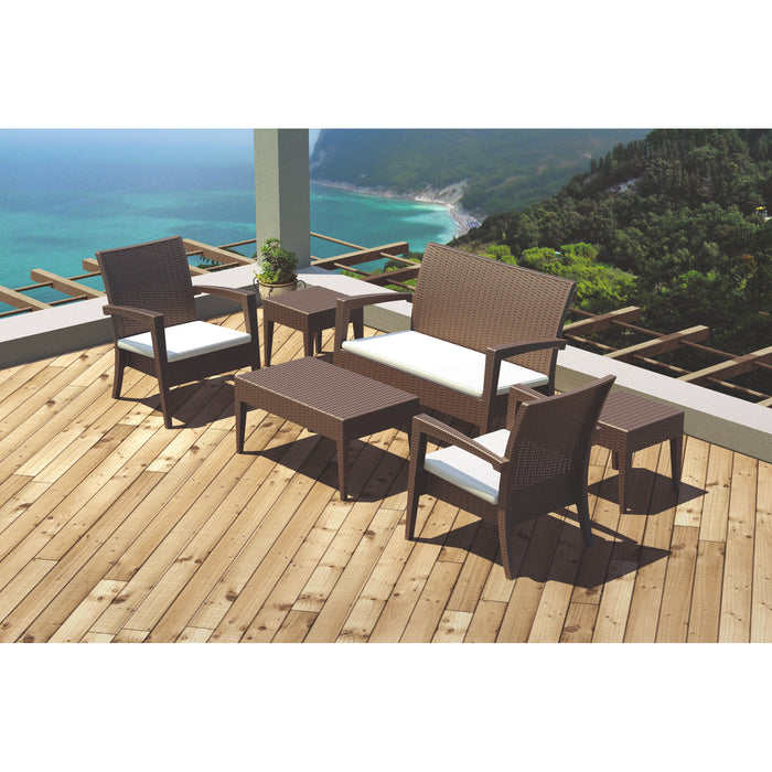 Siesta Miami (Tequila) Lounge Set - Anthracite with cushions