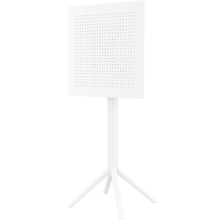 Siesta Sky Folding BAR Table 60 Square - White