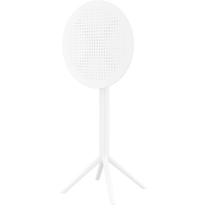Siesta Sky Folding BAR Table 60 Round - White