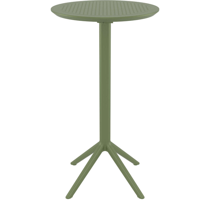 Siesta Sky Folding BAR Table 60 Round - Olive Green