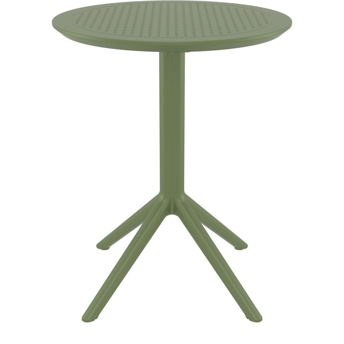 Siesta Sky Folding Table 60 Round - Olive Green