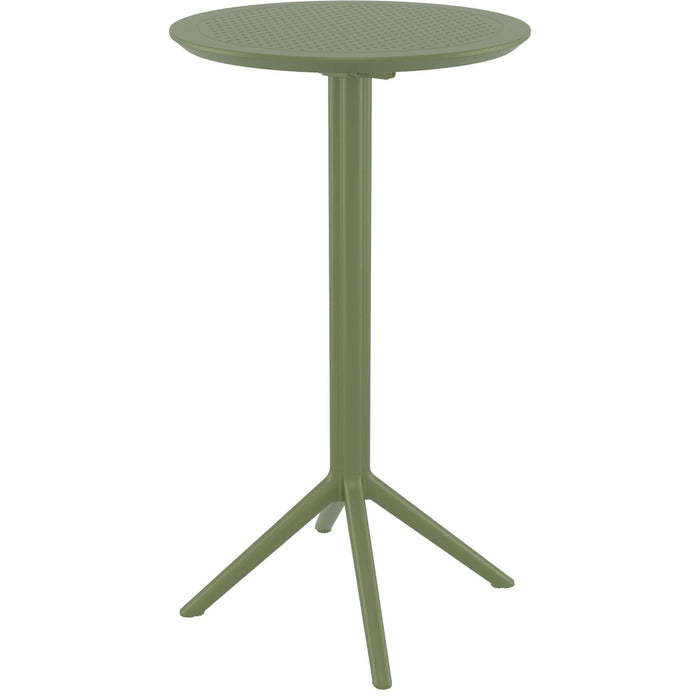 Siesta Sky Folding BAR Table 60 Round - Olive Green