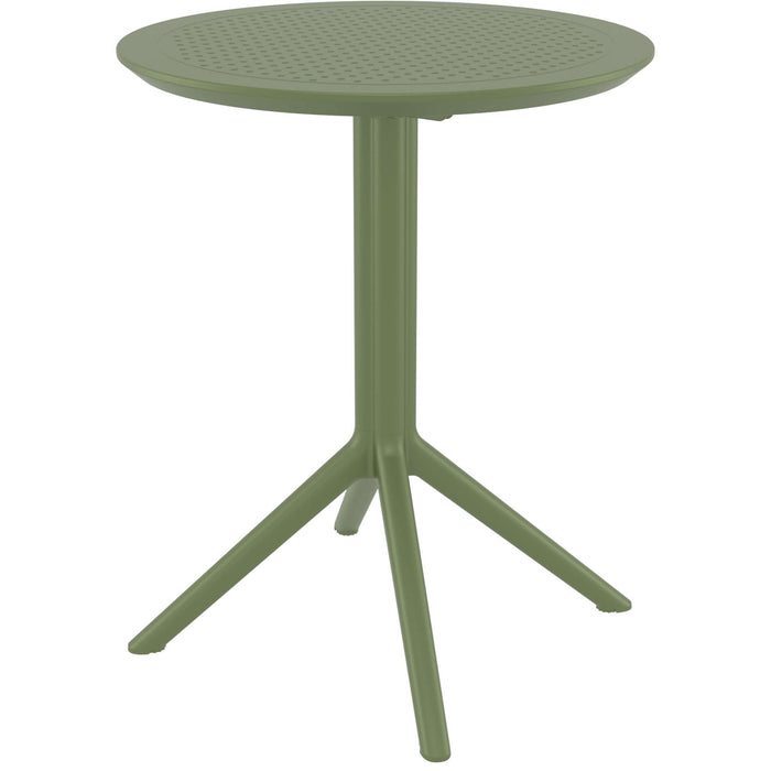 Siesta Sky Folding Table 60 Round - Olive Green