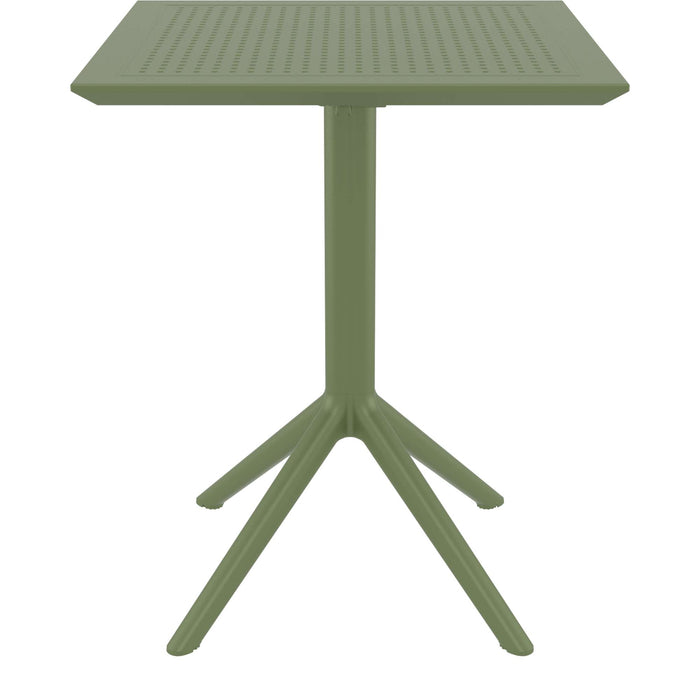 Siesta Sky Folding Table 60 Square - Olive Green