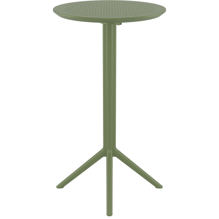 Siesta Sky Folding BAR Table 60 Round - Olive Green