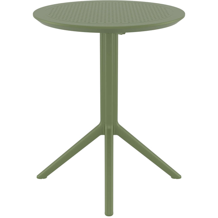 Siesta Sky Folding Table 60 Round - Olive Green