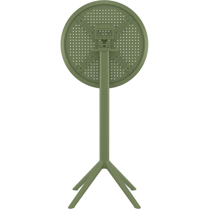 Siesta Sky Folding BAR Table 60 Round - Olive Green