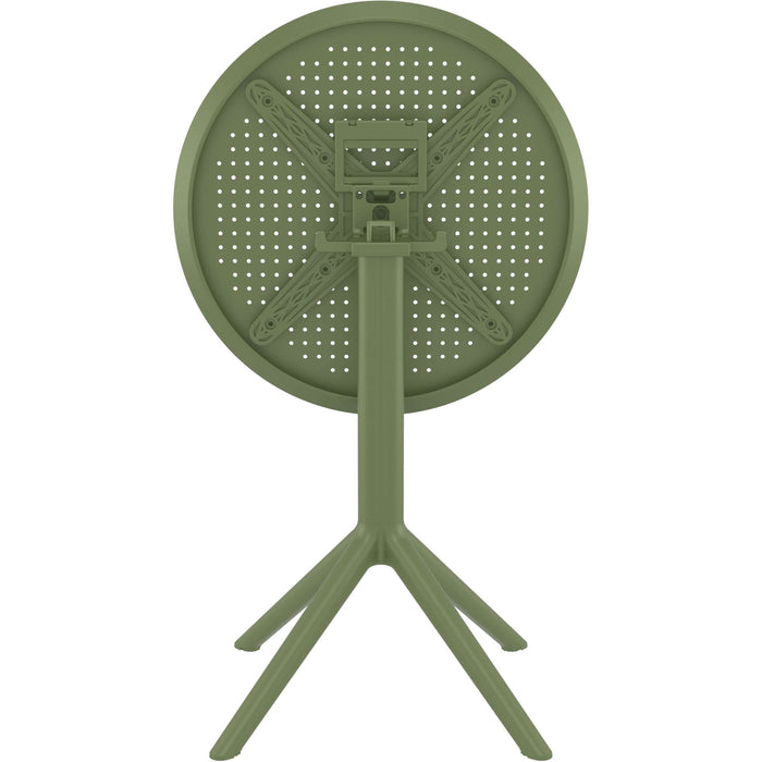 Siesta Sky Folding Table 60 Round - Olive Green