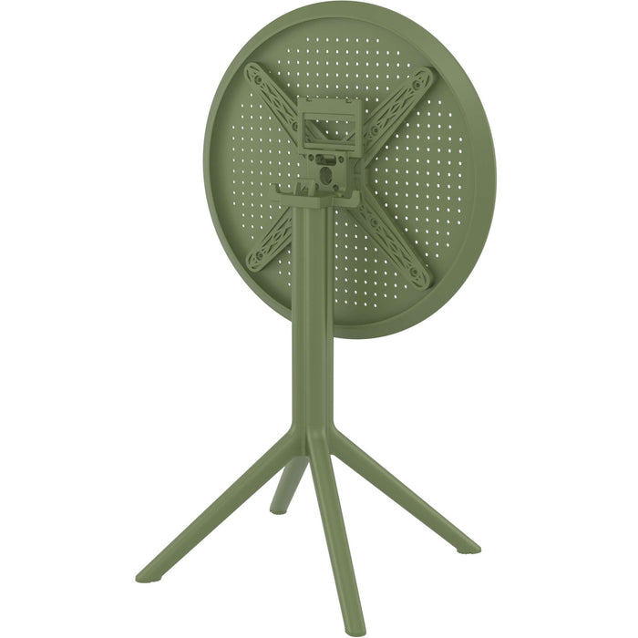 Siesta Sky Folding Table 60 Round - Olive Green