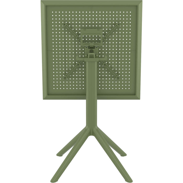 Siesta Sky Folding Table 60 Square - Olive Green