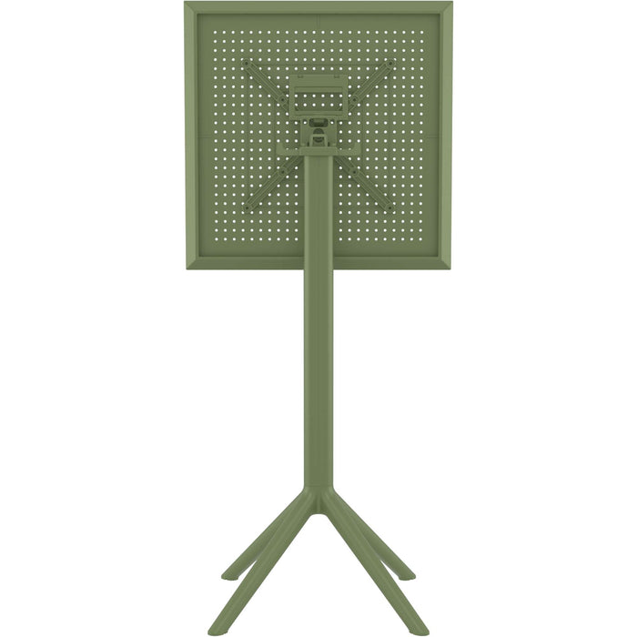 Siesta Sky Folding BAR Table 60 Square - Olive Green