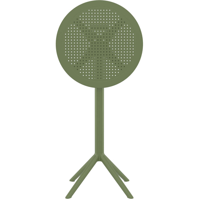 Siesta Sky Folding BAR Table 60 Round - Olive Green