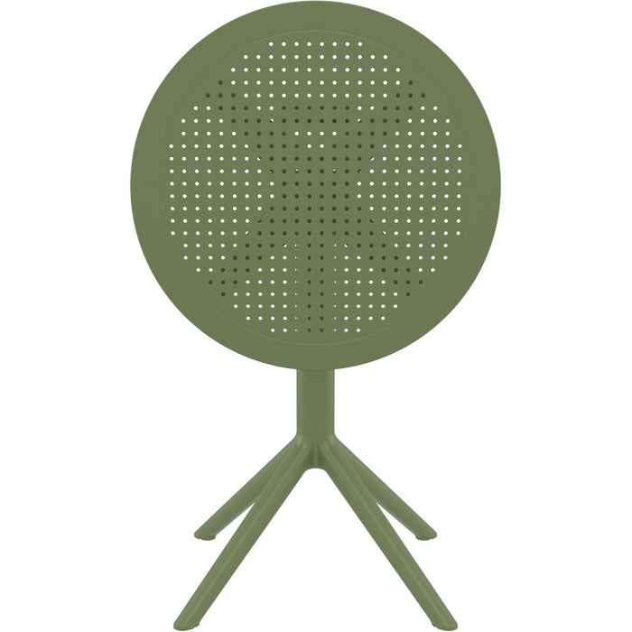 Siesta Sky Folding Table 60 Round - Olive Green