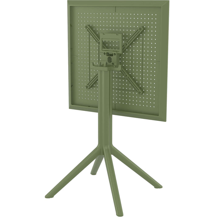 Siesta Sky Folding Table 60 Square - Olive Green