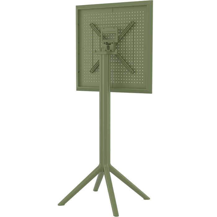 Siesta Sky Folding BAR Table 60 Square - Olive Green