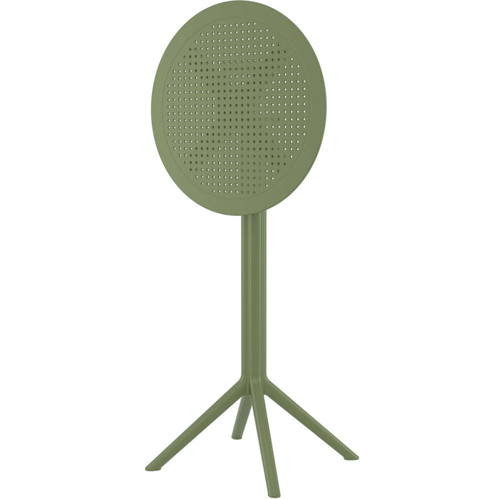 Siesta Sky Folding BAR Table 60 Round - Olive Green