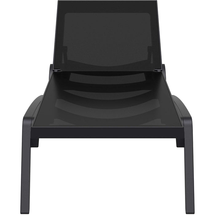 Siesta Pacific Sun Lounger - Black/Black