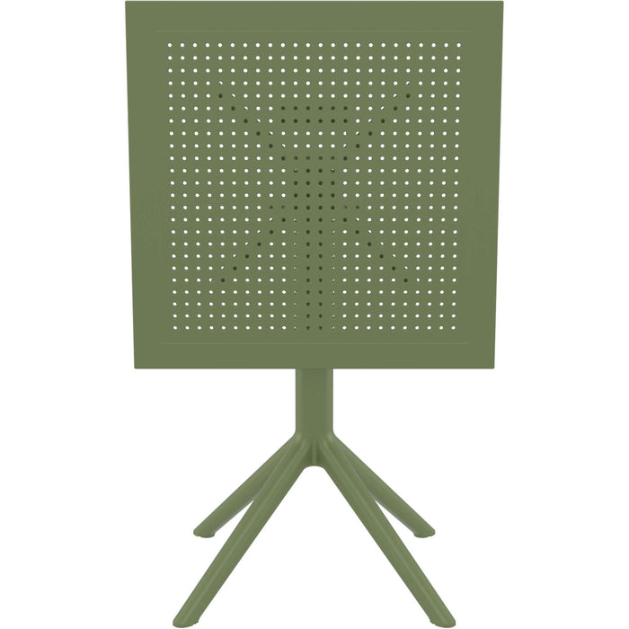 Siesta Sky Folding Table 60 Square - Olive Green