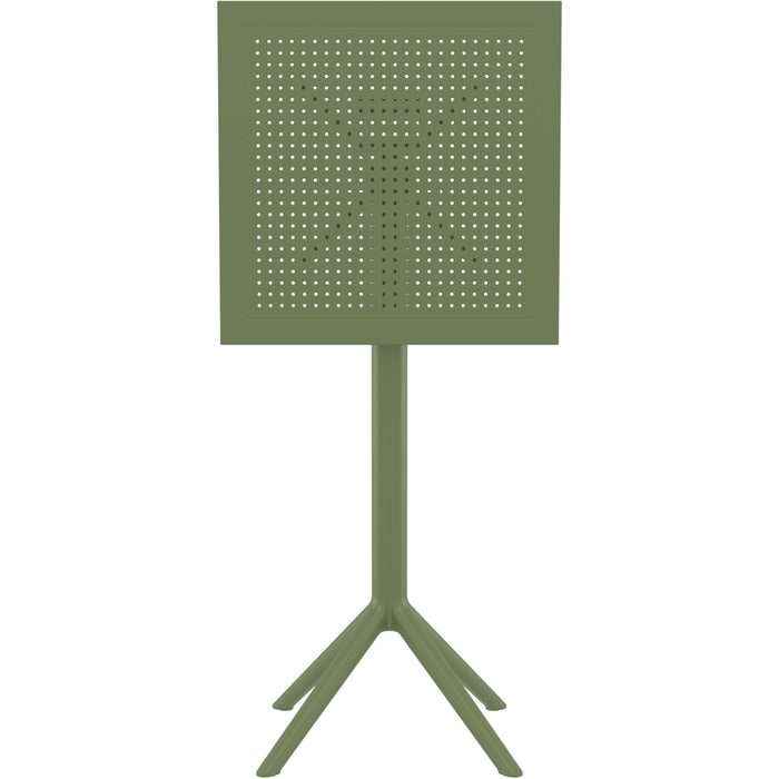 Siesta Sky Folding BAR Table 60 Square - Olive Green