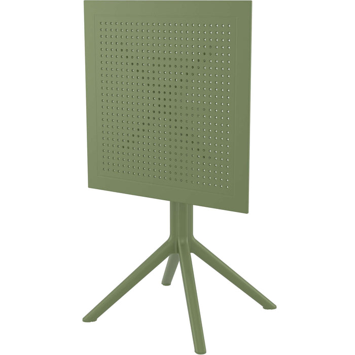 Siesta Sky Folding Table 60 Square - Olive Green
