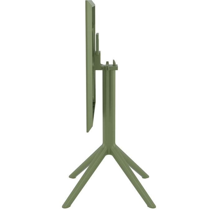 Siesta Sky Folding Table 60 Square - Olive Green